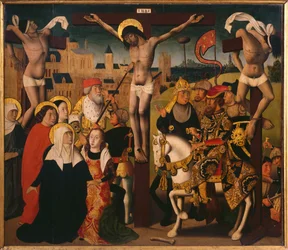 Passie-drieluik, kruisiging, centraal paneel